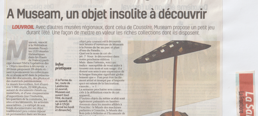 Objet insolite - La Sambre - 2-07-2021
