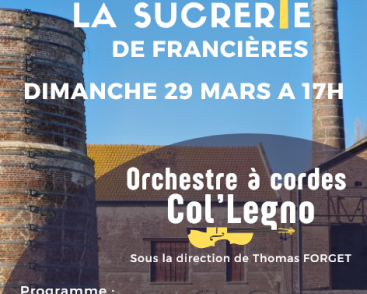 Concert à la Sucrerie de Francières : Orchestre à cordes Col'Legno