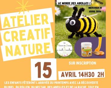 Atelier créatif nature « Abeille »